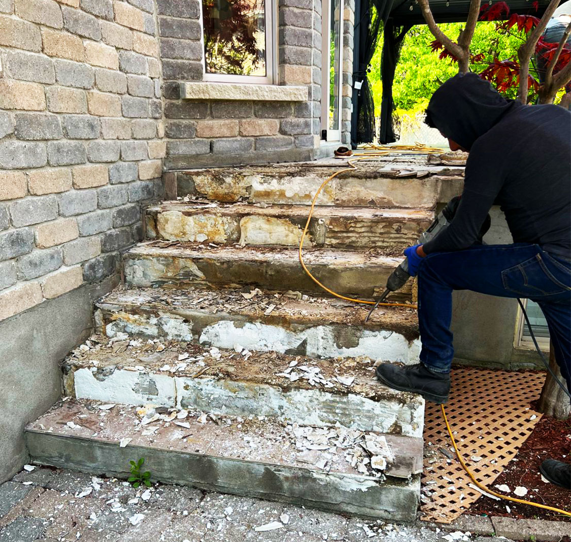 Réparation de fondations en béton